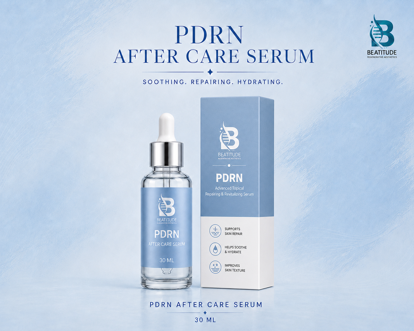 Beatitude PDRN Advanced Topical Repairing & Revitalizing After Care Serum – 30 ml