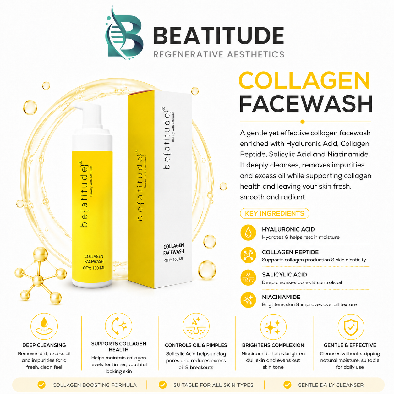 Collagen Facewash Main image