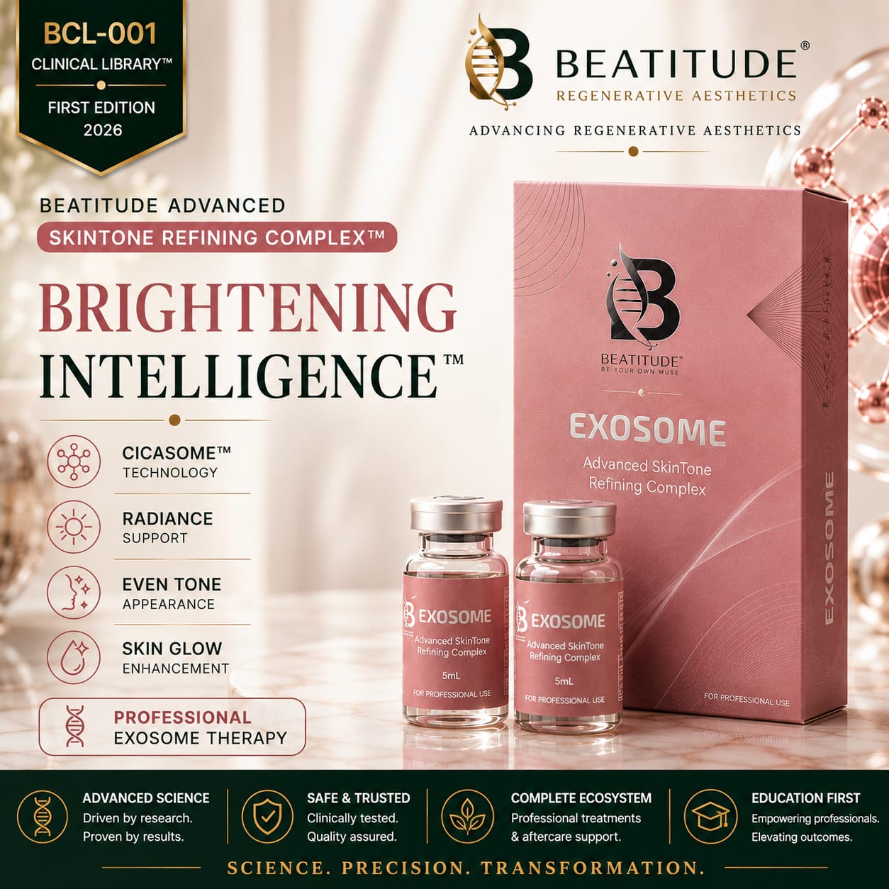 Beatitude Exosome Advanced SkinTone Refining Complex – Professional Kit with Free 30 ml Aftercare Serum Secondary image