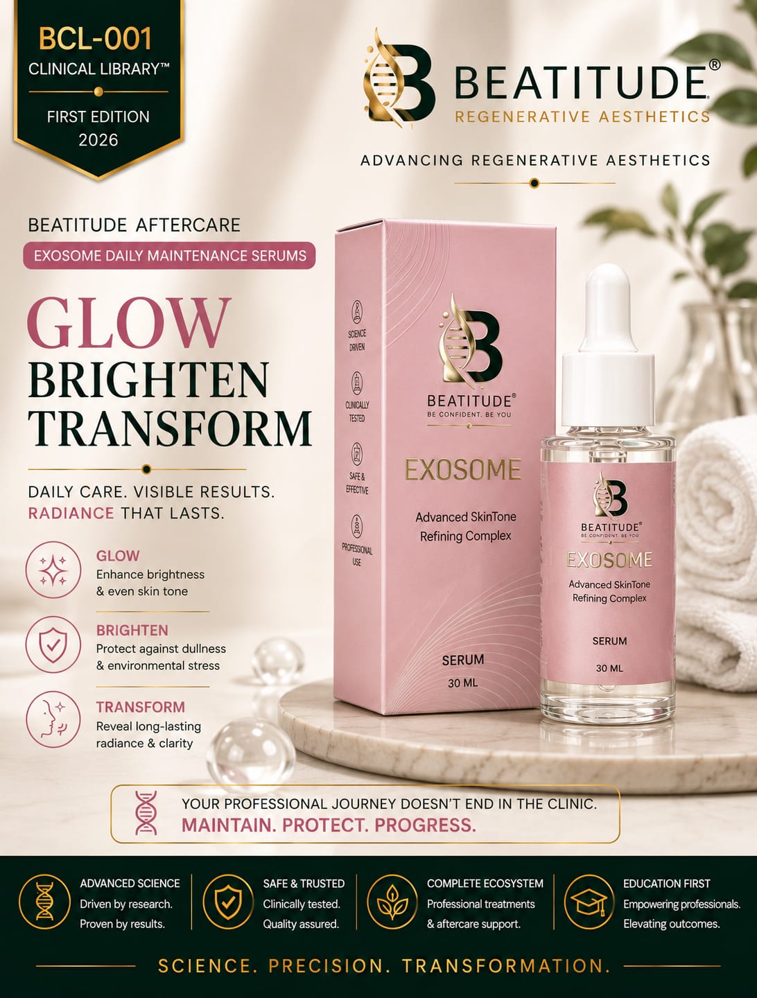 Beatitude Advanced SkinTone Refining Exosome Serum – 30 ml